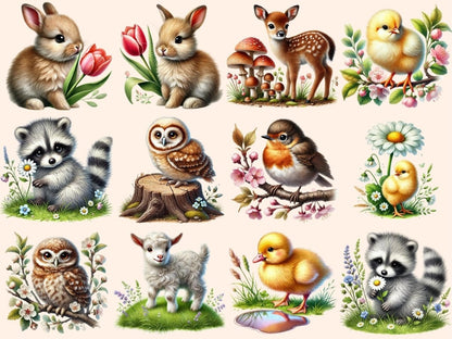 Spring Baby Animals (P4) Clipart baby animals clipart - Wonders Artist