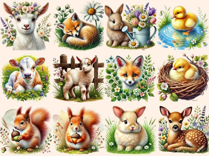 Spring Baby Animals (P4) Clipart baby animals clipart - Wonders Artist