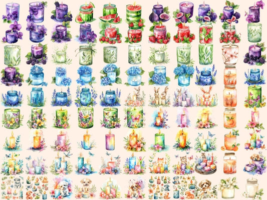 Vårlys Akvarell Clipart