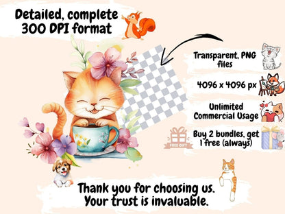 Spring Coffee Watercolor Clipart cafe clipart - Wonders Artist