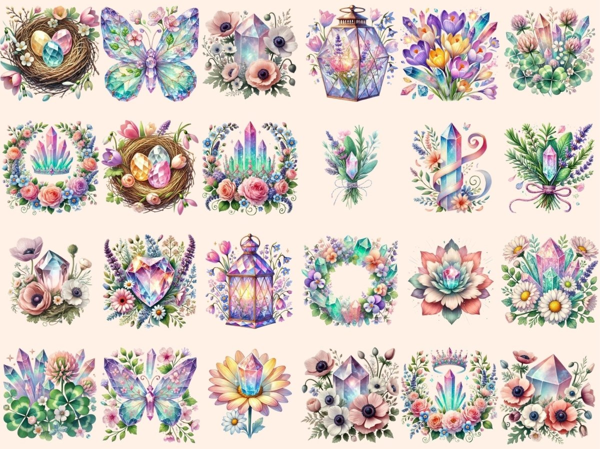 Spring Crystals Clipart crystal clipart crystal graphics crystal images - WondersArtist