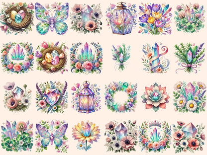 Spring Crystals Clipart crystal clipart crystal graphics crystal images - WondersArtist