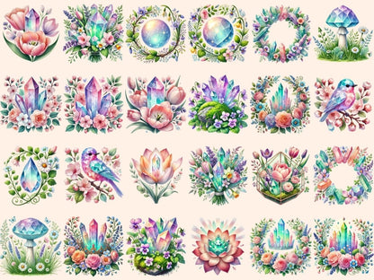 Spring Crystals Clipart crystal clipart crystal graphics crystal images - WondersArtist
