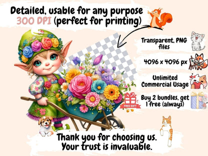 Spring Elves Clipart elf clipart - Wonders Artist