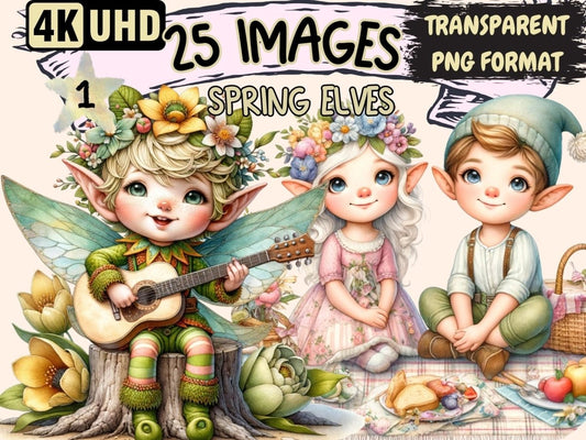 Spring Elves Clipart elf clipart - Wonders Artist