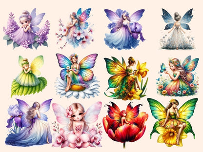 Spring Fairies Clipart Cute fairy art - Wonders Artist