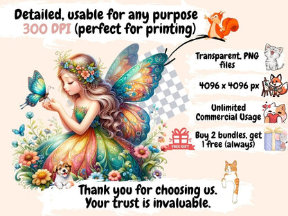 Spring Fairies Clipart Cute fairy art - Wonders Artist