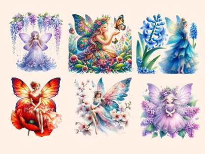 Spring Fairies Clipart Cute fairy art - Wonders Artist
