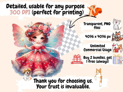 Spring Fairies (P2) Clipart Cute fairy art - Wonders Artist