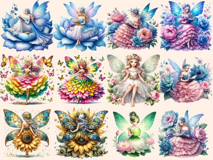 Spring Fairies (P3) Clipart Cute fairy art - Wonders Artist
