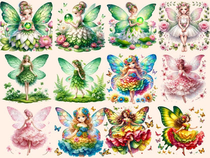 Spring Fairies (P3) Clipart Cute fairy art - Wonders Artist