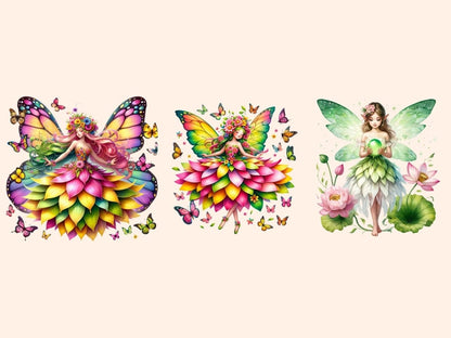 Spring Fairies (P3) Clipart Cute fairy art - Wonders Artist