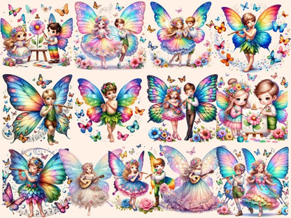 Spring Fairies (P4) Clipart Cute fairy art - Wonders Artist