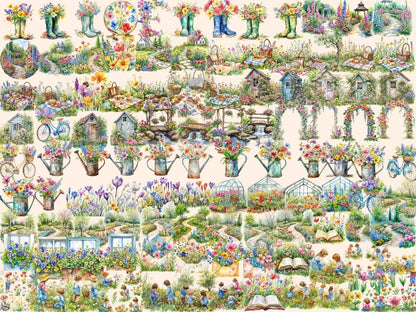 Spring Flowers Watercolor Clipart floral clipart - Wonders Artist