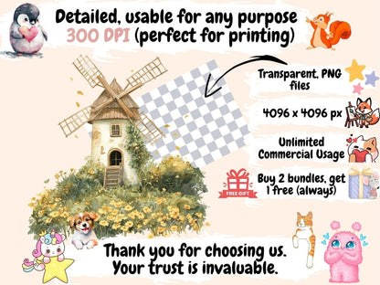 Spring Foliage Watercolor Clipart botanical clipart - Wonders Artist