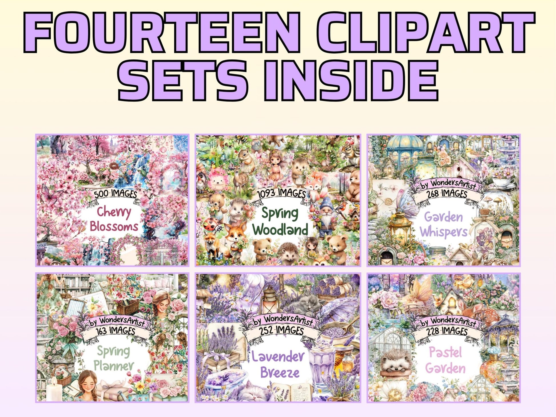 Spring & Gardens MEGA Clipart - High - Quality Instant Digital Download for Creative Projects