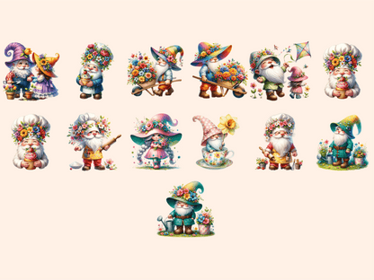 Spring Gnomes Clipart autopost flowers gnome png garden gnome clipart - WondersArtist