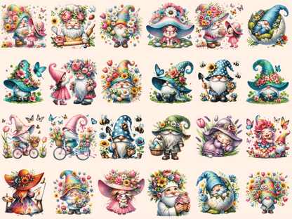 Spring Gnomes Clipart autopost flowers gnome png garden gnome clipart - WondersArtist