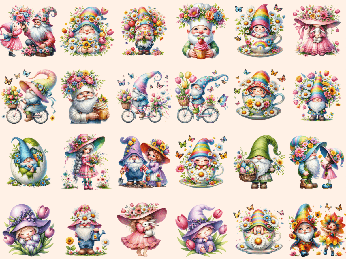 Spring Gnomes Clipart autopost flowers gnome png garden gnome clipart - WondersArtist