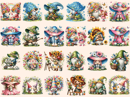 Spring Gnomes Clipart autopost flowers gnome png garden gnome clipart - WondersArtist