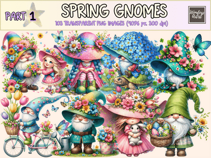 Spring Gnomes Clipart autopost flowers gnome png garden gnome clipart - WondersArtist