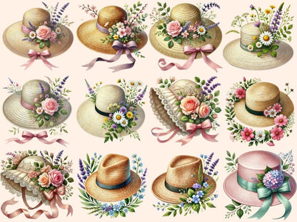 Spring Hats Clipart boho hat clipart - Wonders Artist