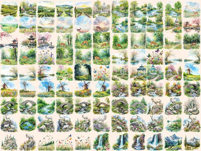 Spring Landscapes Watercolor Clipart nature landscape png - Wonders Artist