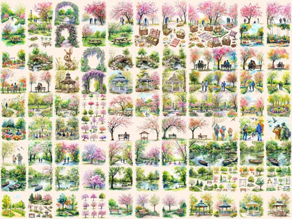 Spring Parks Watercolor Clipart park clipart - Wonders Artist