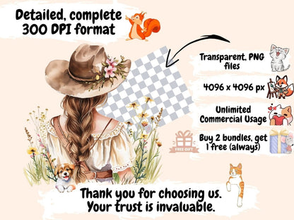 Spring Ranch Watercolor Clipart countryside clipart - Wonders Artist