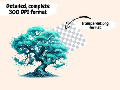 Spring Trees Watercolor Clipart blossom clipart - Wonders Artist