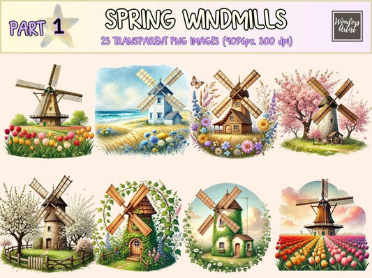 Spring Windmills Clipart countryside windmill - Wonders Artist