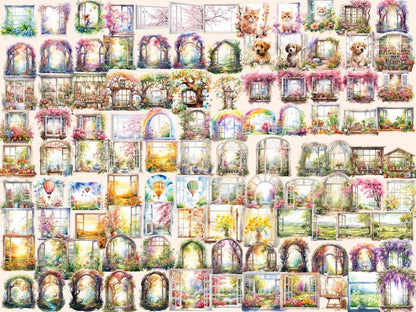 Spring Windows Watercolor Clipart spring clipart - Wonders Artist