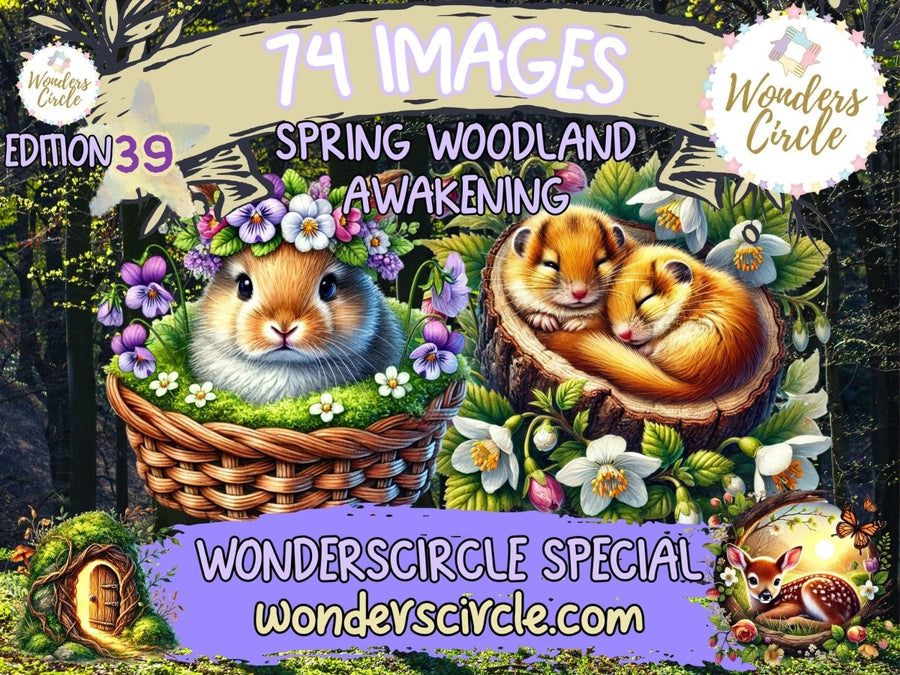 Keväinen metsä herää -kuvitus (RAJOITETTU ERÄ)