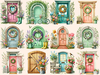 Springtime Doors (P2) Clipart door clipart - Wonders Artist