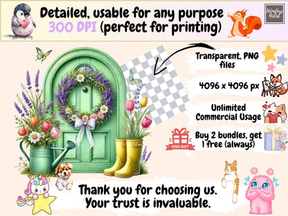 Springtime Doors (P2) Clipart door clipart - Wonders Artist