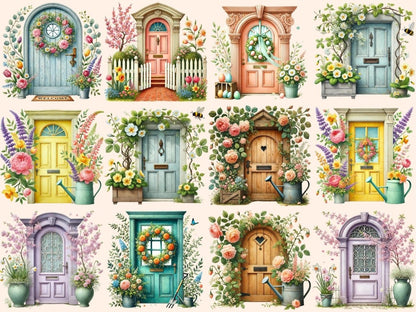Springtime Doors (P2) Clipart door clipart - Wonders Artist