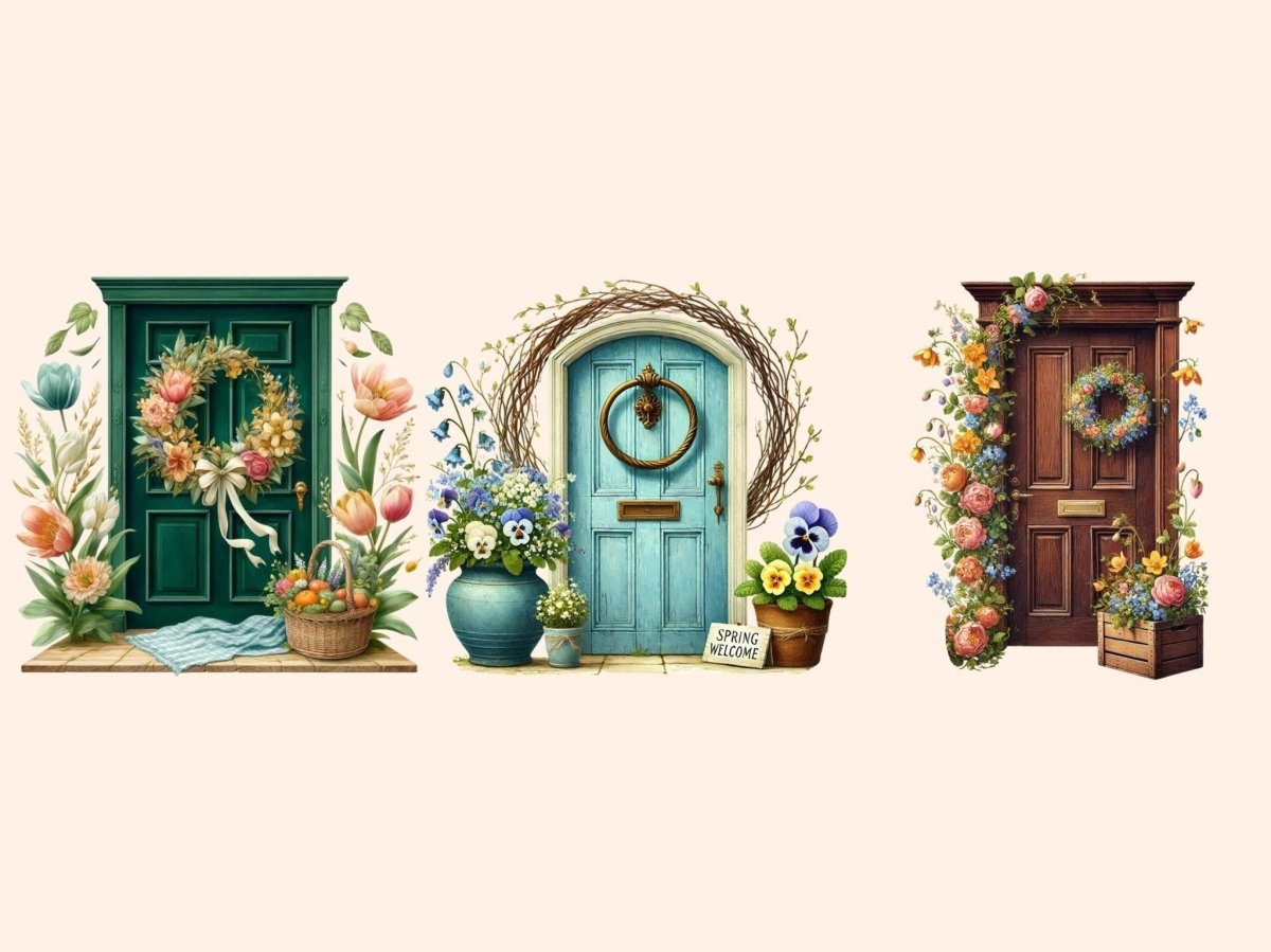 Springtime Doors (P2) Clipart door clipart - Wonders Artist