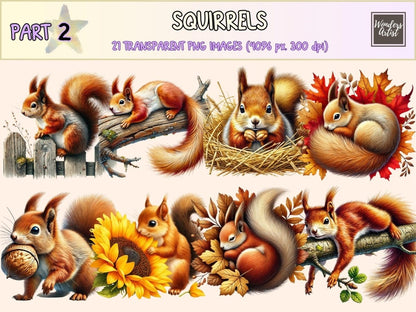 Squirrels (P2) Clipart acorn clipart - Wonders Artist