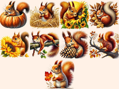 Squirrels (P2) Clipart acorn clipart - Wonders Artist