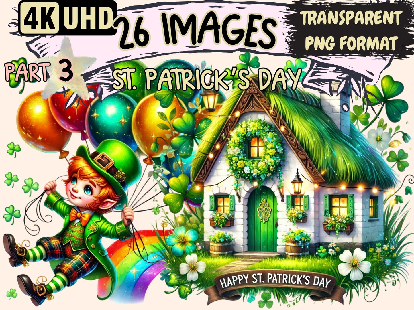 St. Patrick's Day (P3) Clipart - High - Quality Instant Digital Download for Creative Projects