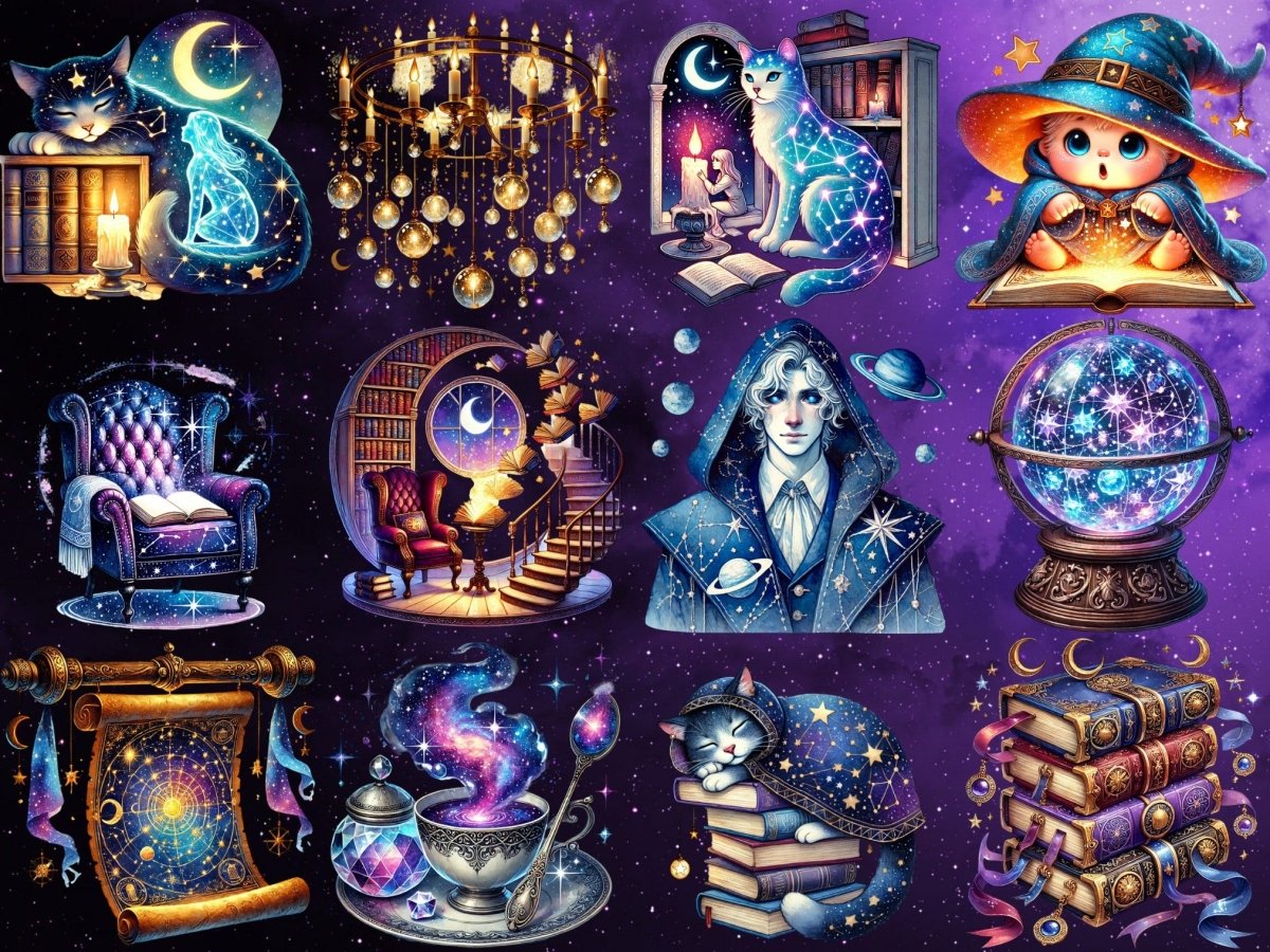 Starfall Bibliothek Clipart (LIMITIERTE AUFLAGE) image 4