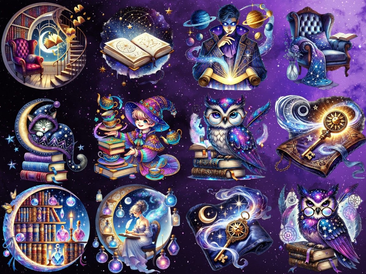 Starfall Bibliothek Clipart (LIMITIERTE AUFLAGE) image 5