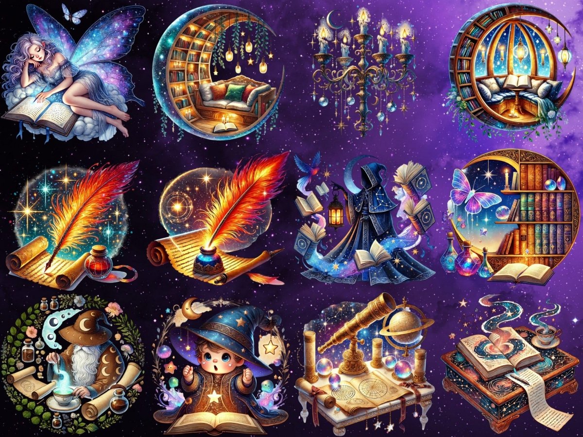 Starfall Bibliothek Clipart (LIMITIERTE AUFLAGE) image 6