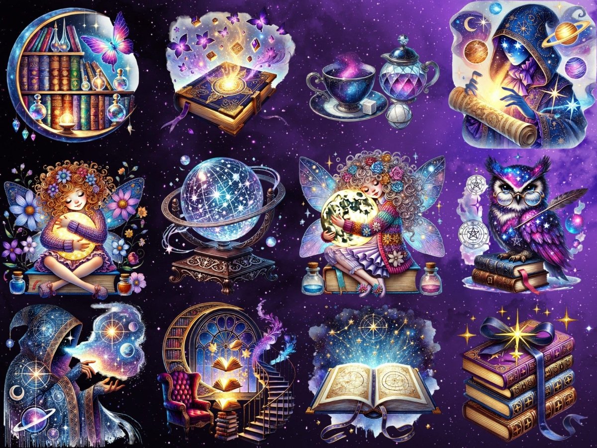 Starfall Bibliothek Clipart (LIMITIERTE AUFLAGE) image 2