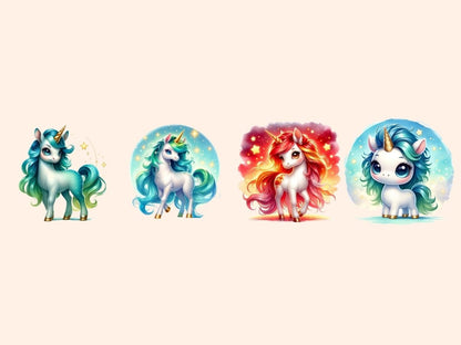 Starlight Unicorns Clipart Cute unicorn art - Wonders Artist