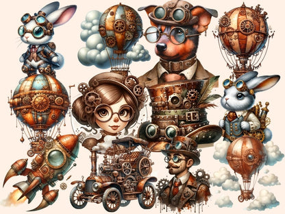 Steampunk Clipart brown clipart - Wonders Artist