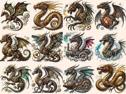 Steampunk Dragons Clipart dragon clipart - Wonders Artist