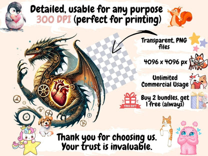 Steampunk Dragons Clipart dragon clipart - Wonders Artist