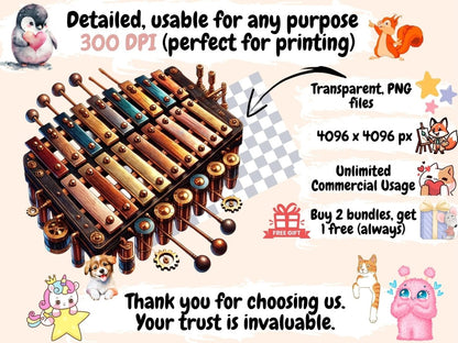 Steampunk Music Clipart Antique Music Clip - Wonders Artist