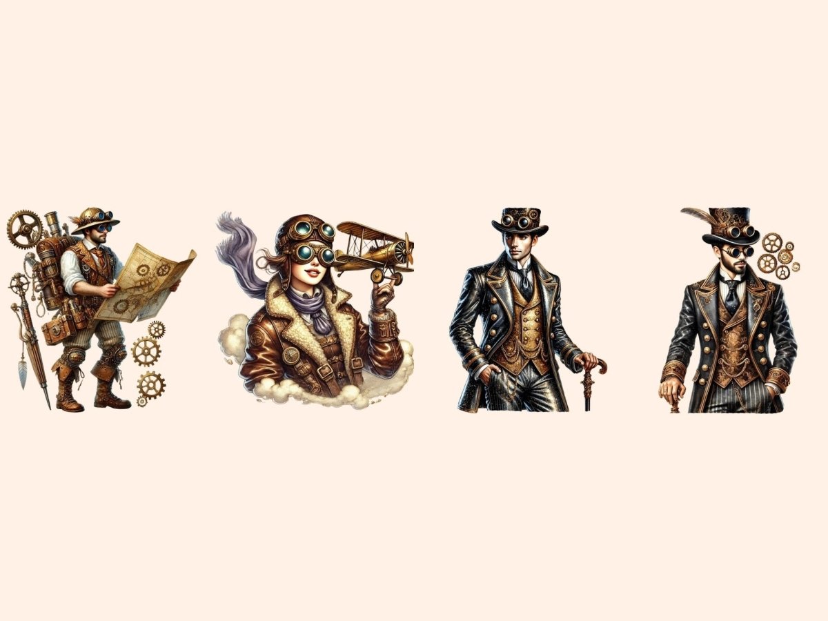Steampunk People Clipart mechanical design - Wonders Artist